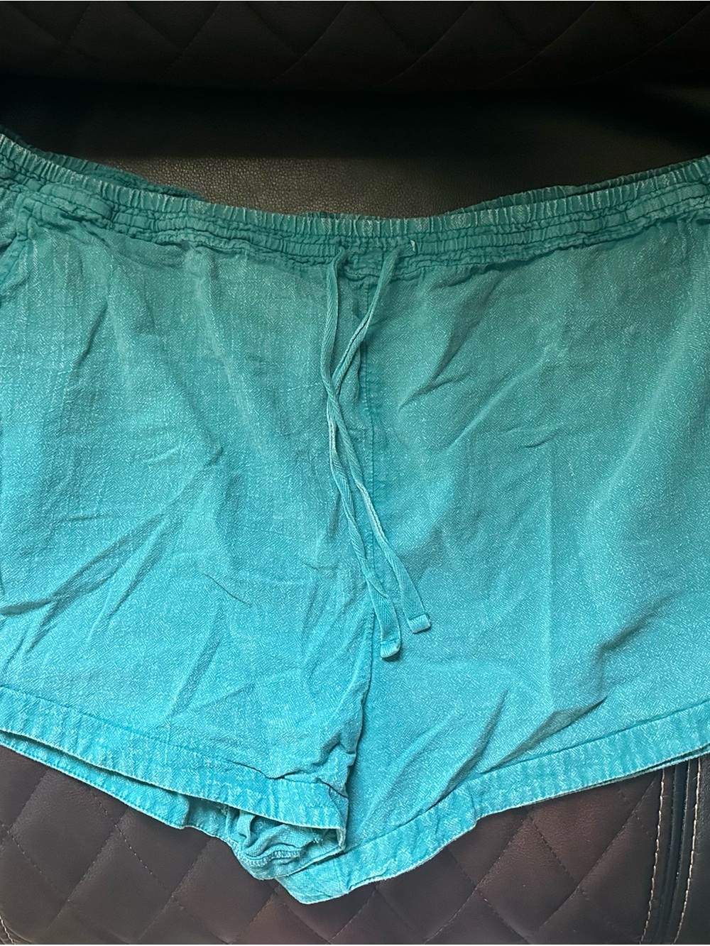 Time and Tru Teal Drawstring Shorts